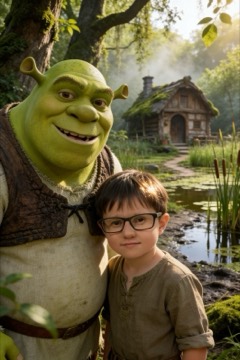 With Cartoon Heroes — example 3